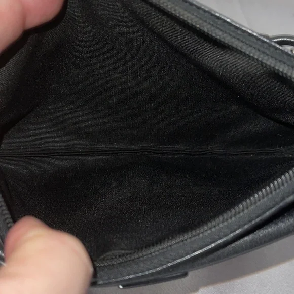 Coach Black Leather Wristlet with Buckle Detail Coach Wristlet - Picture 3 of 5